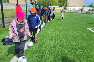 В Кургане для ребят с ограниченными возможностями здоровья провели мастер-класс по футболу