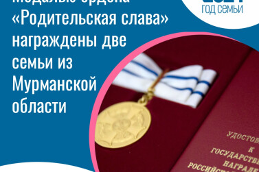 Семьи из Мурманской области награждены медалью ордена «Родительская слава»