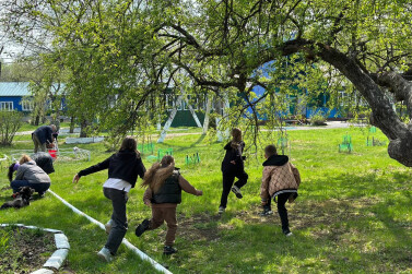 В Благовещенске высадили семейный сквер