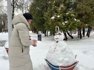 В родниковском Летнем саду прошел «Парад снеговиков» 