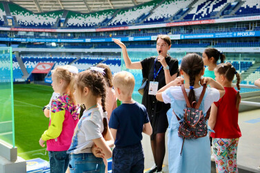 В Самарской области прошла семейная экскурсия по стадиону