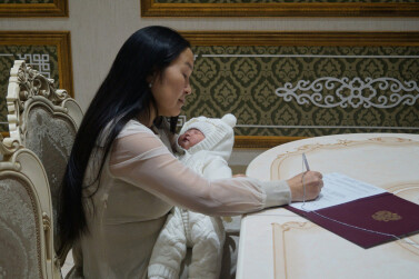 Оэлун - первая девочка 2024 года в Тыве