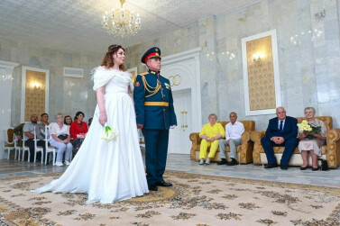 Свадьба ветерана СВО и его возлюбленной состоялась в Нижнекамске